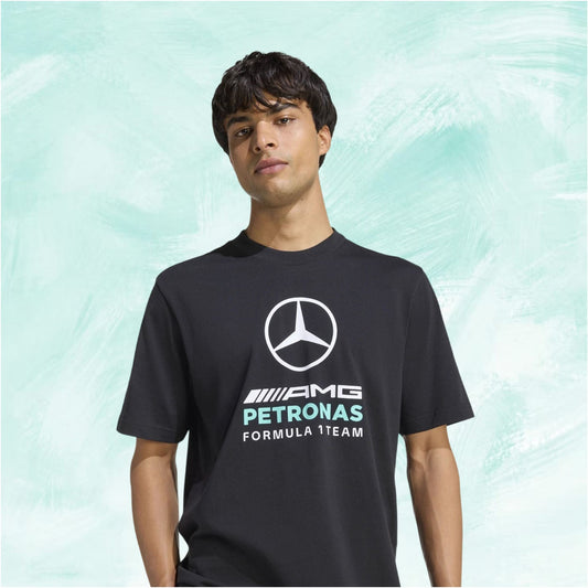 Black Adidas Mercedes-AMG PETRONAS F1 Team DNA Graphic T-shirt