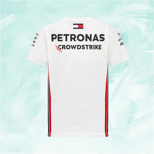 White adidas Mercedes AMG Petronas F1 Team driver T-Shirt