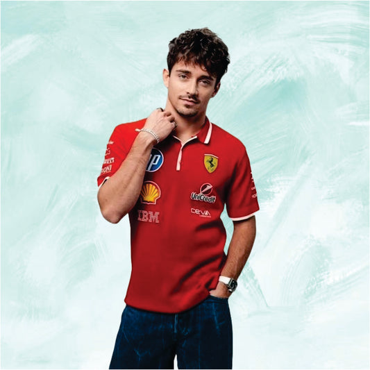 Ferrari shirt 2025 F1 charles leclerc