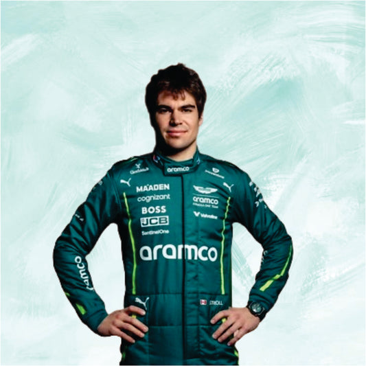 Lance Stroll 2025 Aston Martin f1 race suit