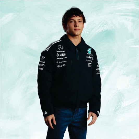 Mercedes 2025 petronas adidas F1 jacket black