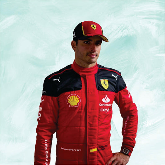 Carlos Sainz 2023 Scuderia Ferrari F1 Replica Racing Suit