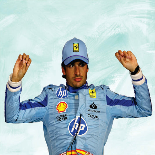 Carlos Sainz jr 2024 HP Miami Grand Prix Scuderia Ferrari F1 Team Replica Racing Suit