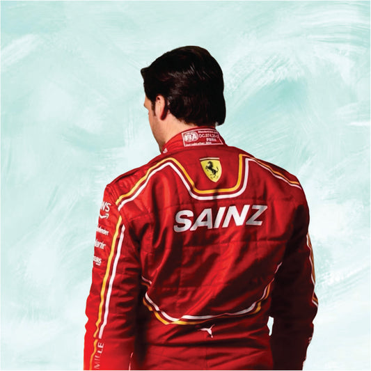 Carlos Sainz 2024 Scuderia Ferrari F1 Team Replica Racing Suit