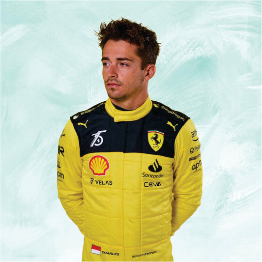Charles Leclerc 2022 Formula 1 Ferrari's 75th Anniversary Replica Team Racing Suit