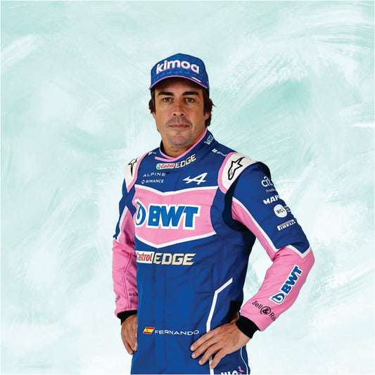 Fernando Alonso 2022 BWT Alpine f1 race suit