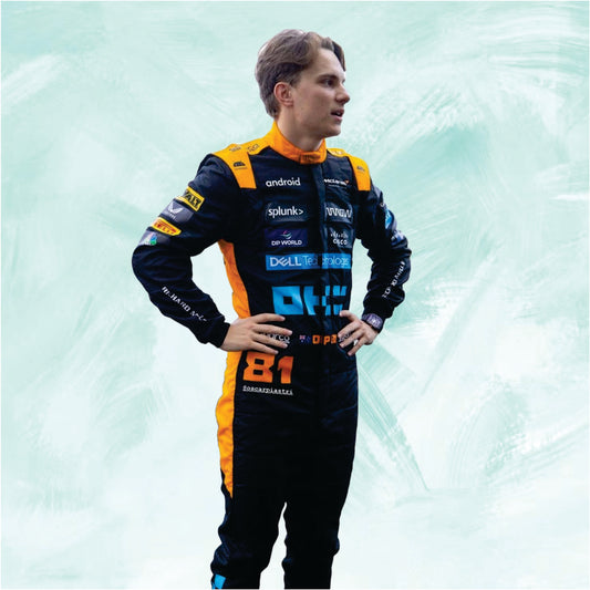 Oscar Piastri 2022 Mclaren f1 suit