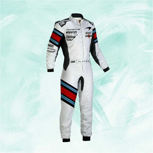 Martini 2021 F1 Kart Race Suit Formula 1 Martini Race suit