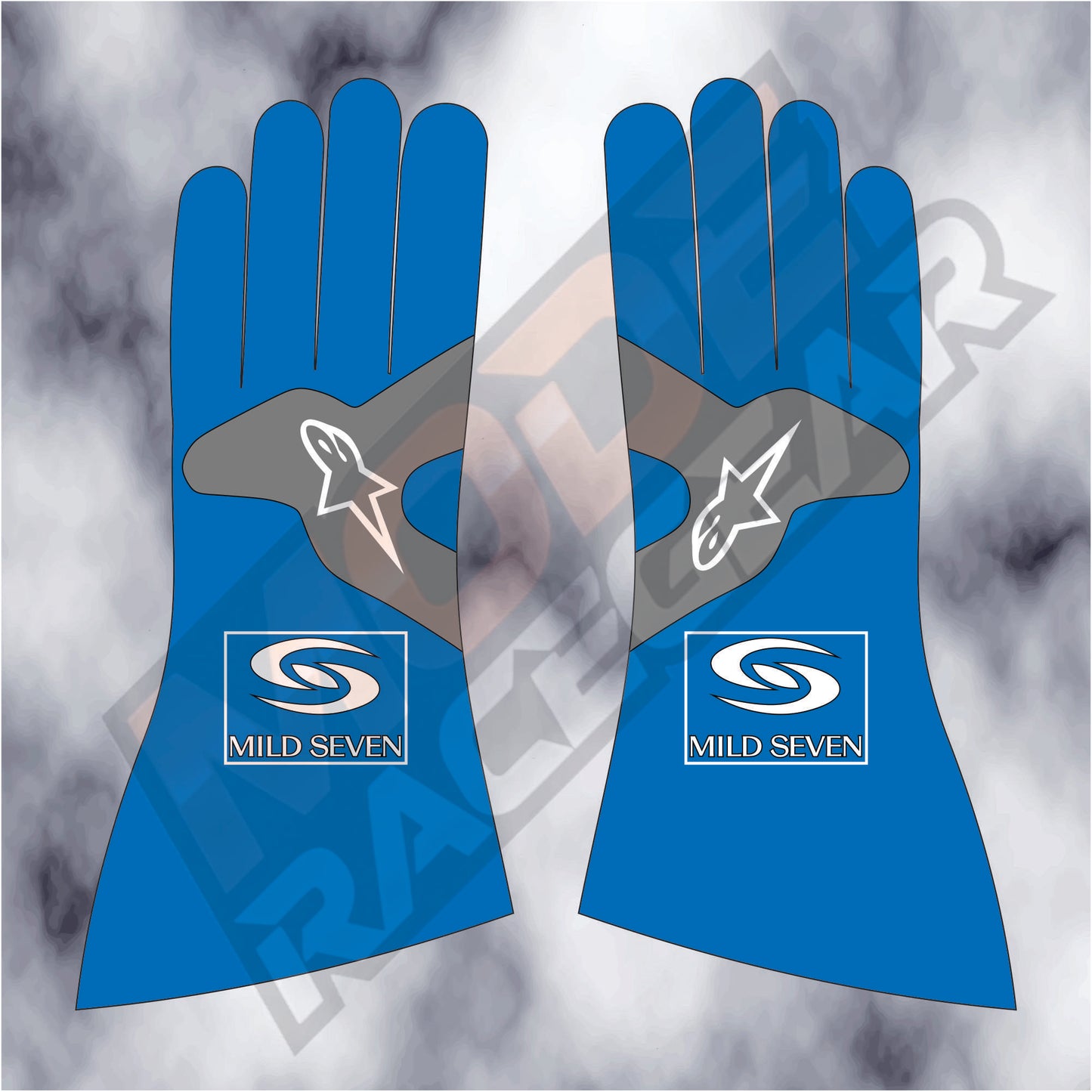 Fernando Alonso 2005 Mild Seven Alpinestars F1 Gloves