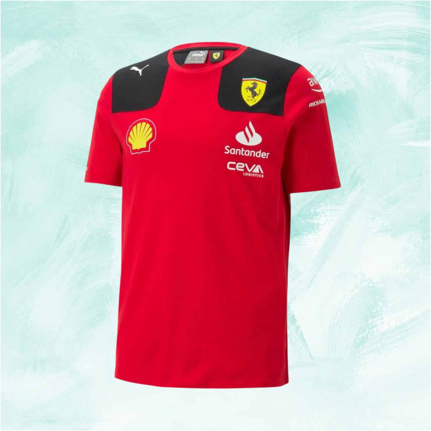 Carlos Sainz 2023 Scuderia Ferrari F1 Team T-Shirt