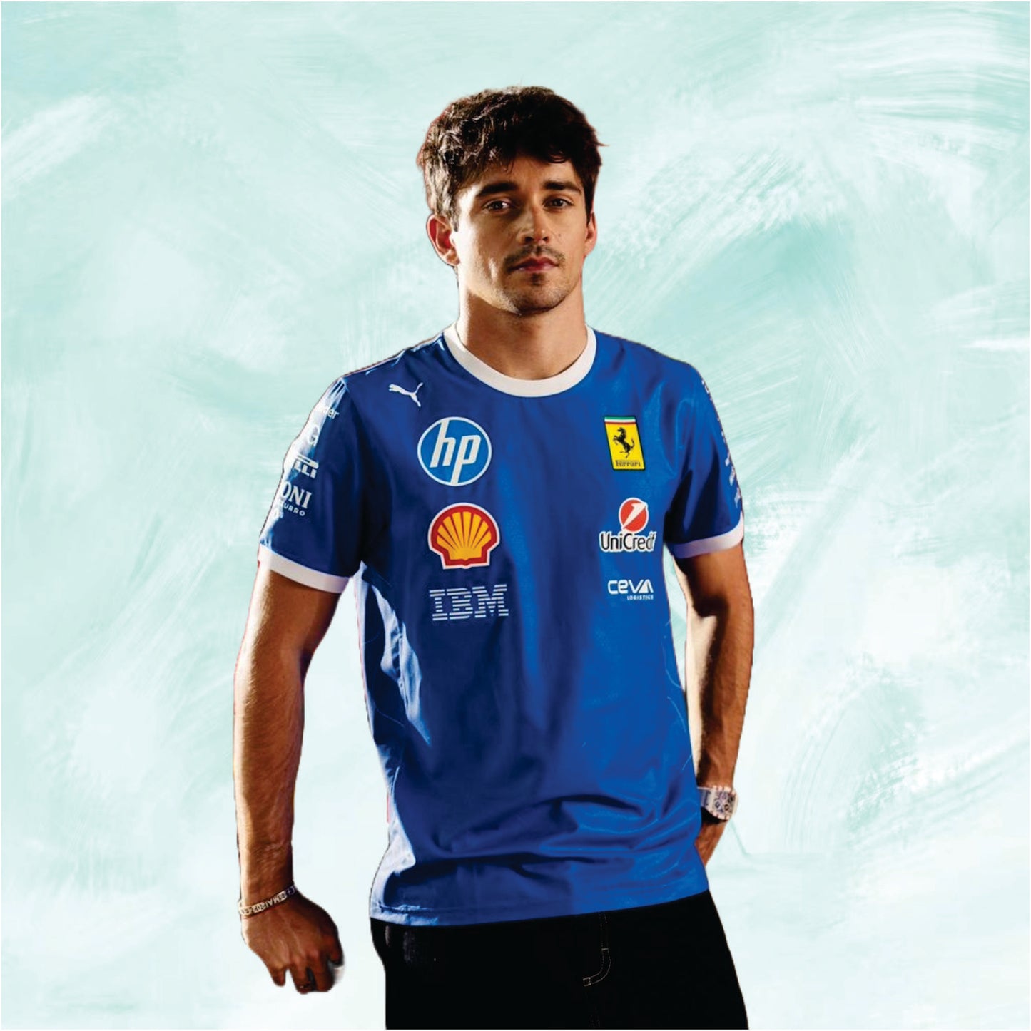 Ferrari shirt 2024 F1 charles leclerc