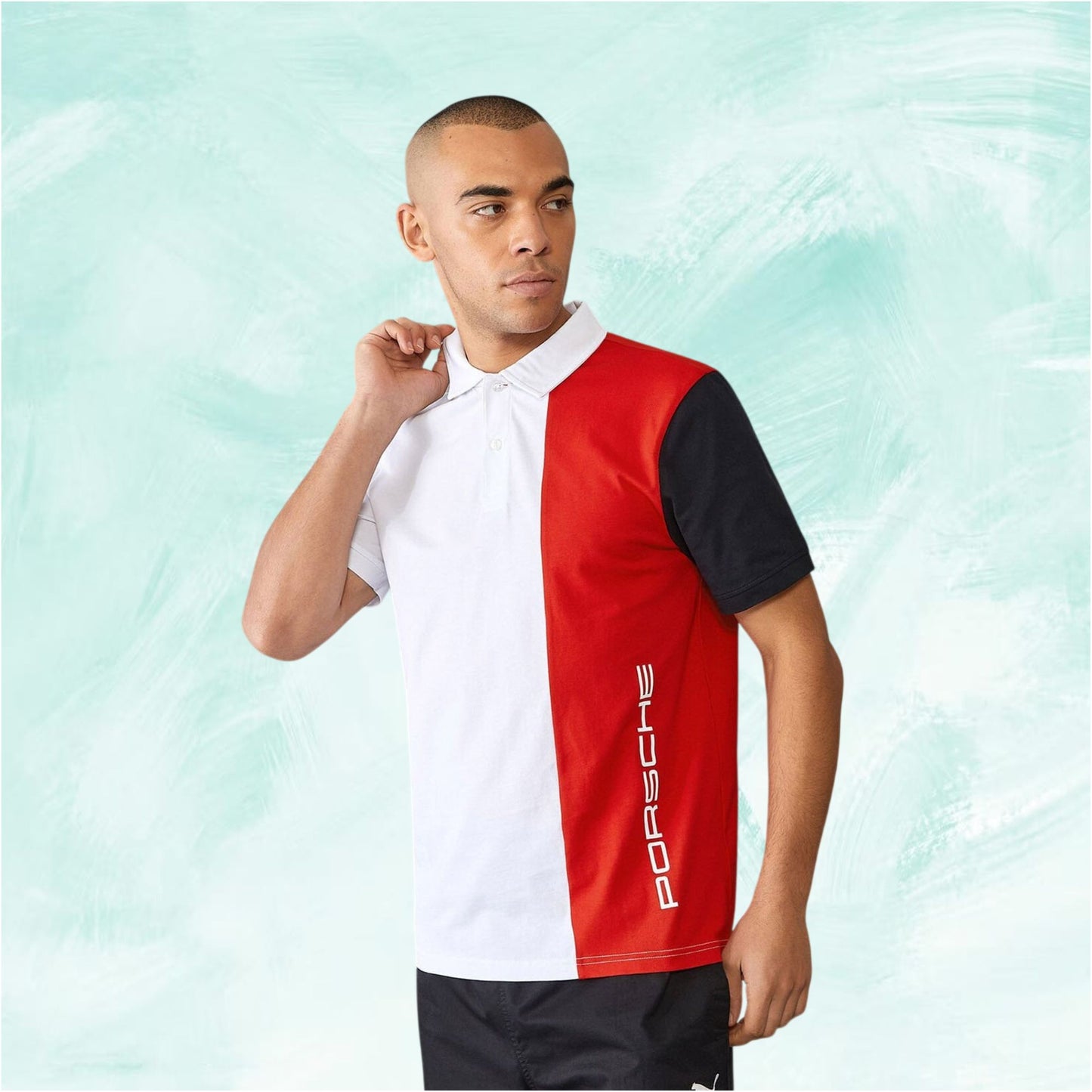 Porsche Motorsport Men's Stripe Polo Shirt