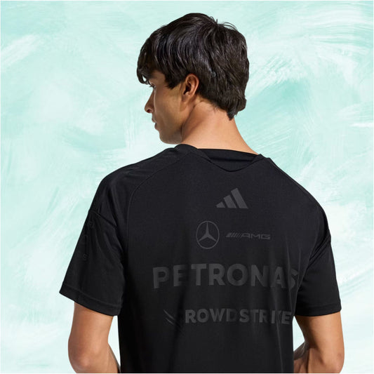 Black Adidas x Mercedes-AMG Petronas F1 Team night driver T-Shirt