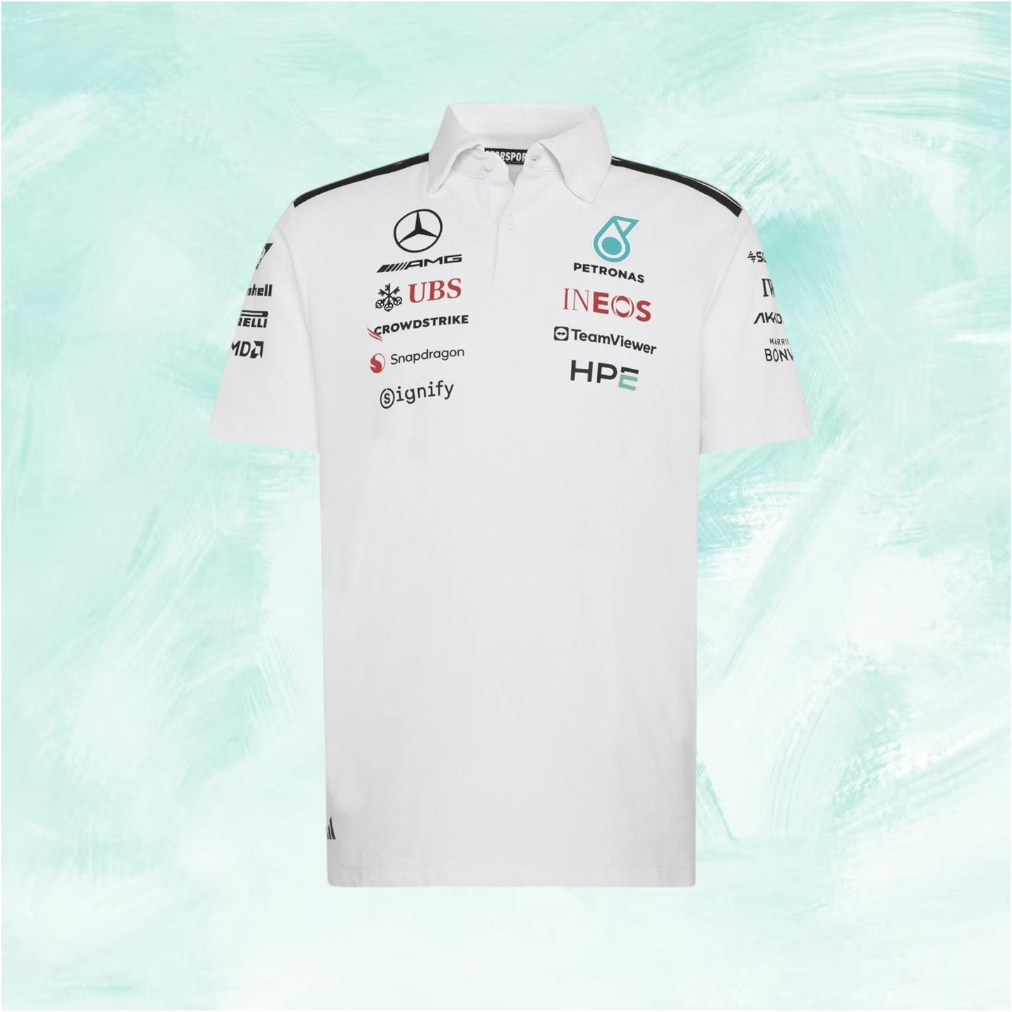 Official Adidas Mercedes-AMG Petronas F1 Team polo shirt