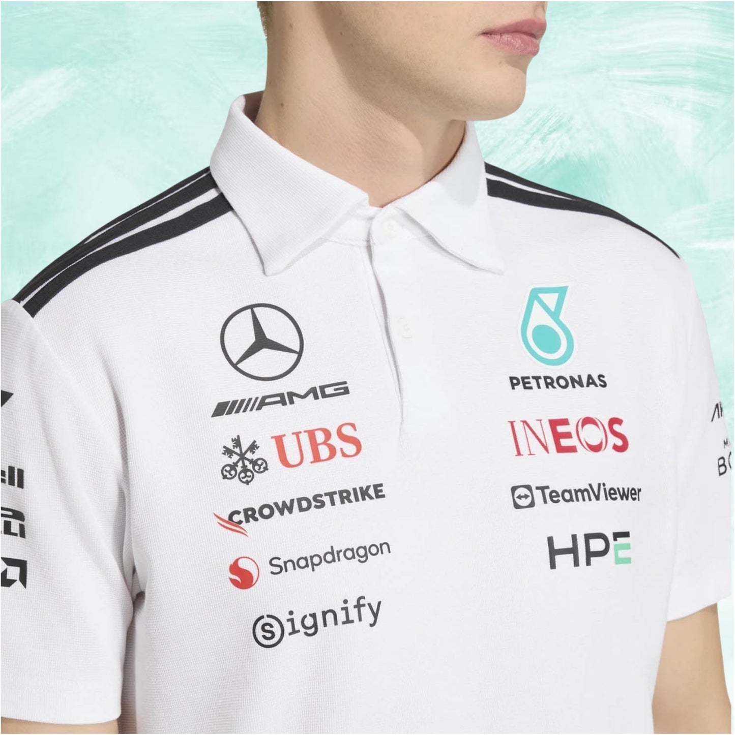 Official Adidas Mercedes-AMG Petronas F1 Team polo shirt