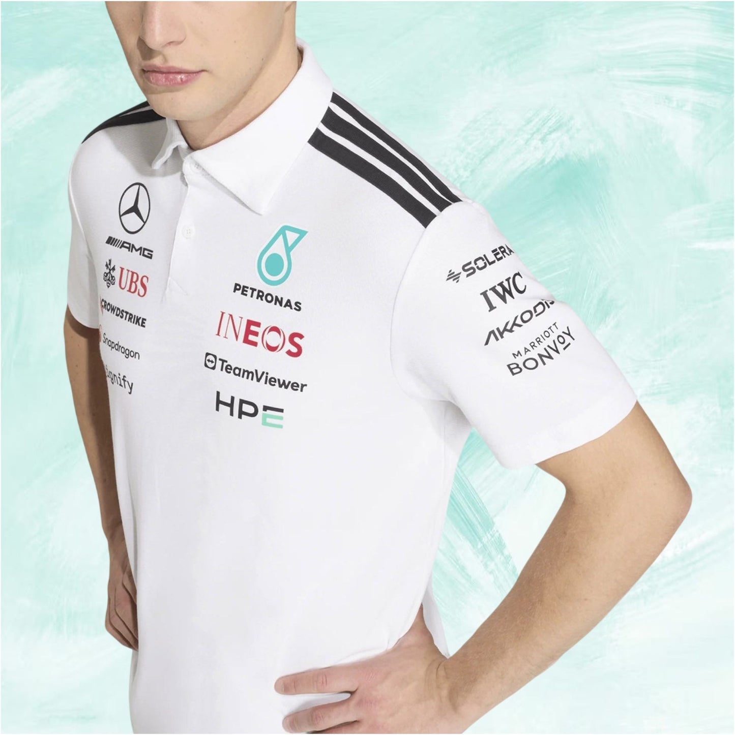 Official Adidas Mercedes-AMG Petronas F1 Team polo shirt