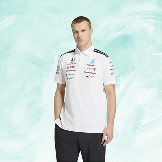 Official Adidas Mercedes-AMG Petronas F1 Team polo shirt