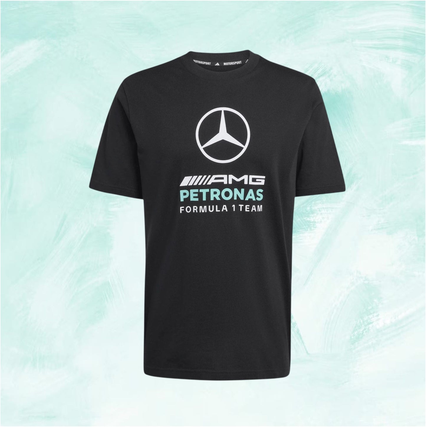Black Adidas Mercedes-AMG PETRONAS F1 Team DNA Graphic T-shirt