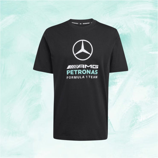 Black Adidas Mercedes-AMG PETRONAS F1 Team DNA Graphic T-shirt