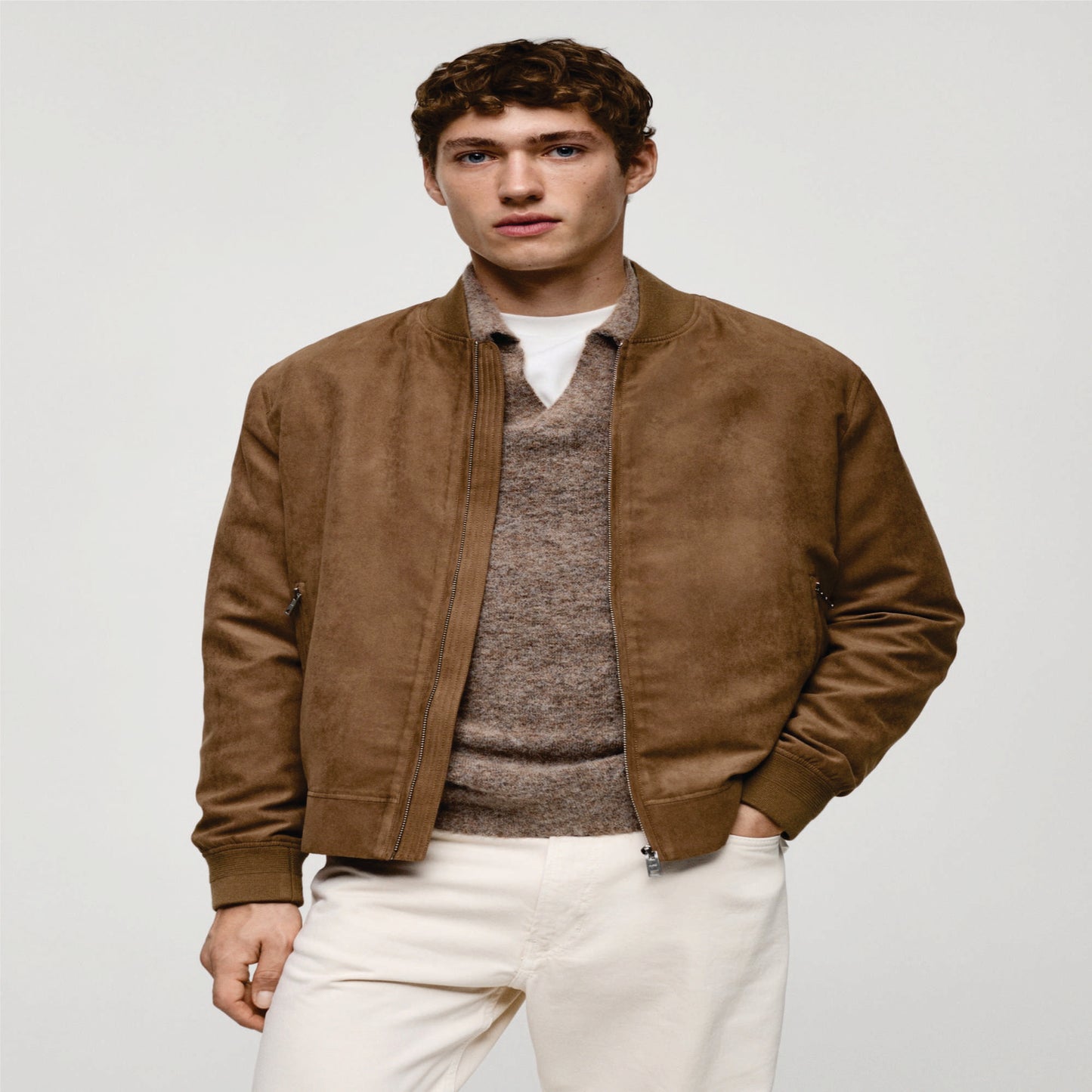 Faux leather jacket