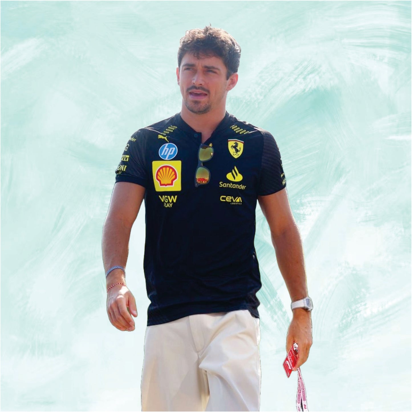 Ferrari shirt 2024 F1 charles leclerc