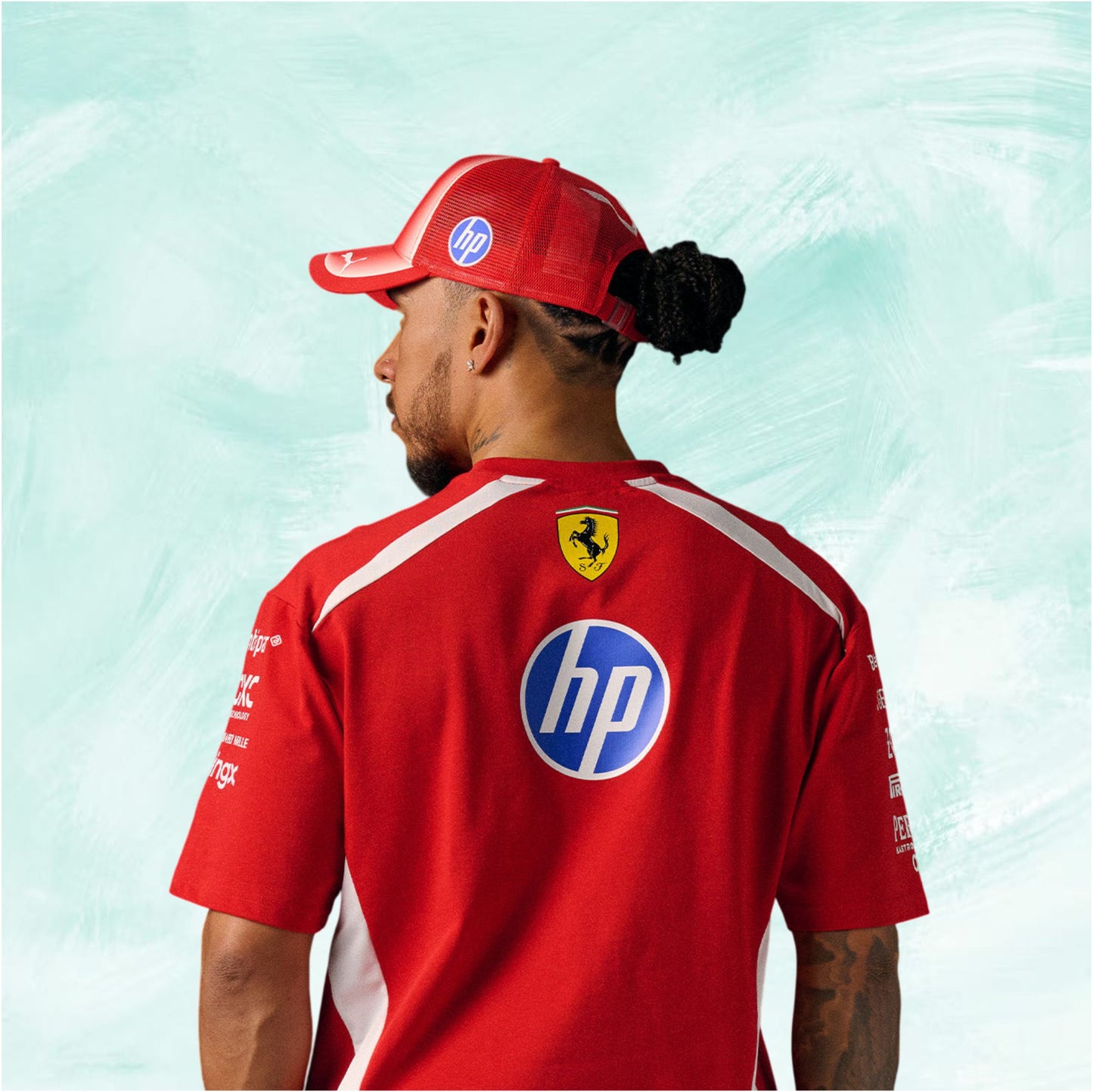 Lewis Hamilton Puma Scuderia Ferrari HP Replica T-shirt