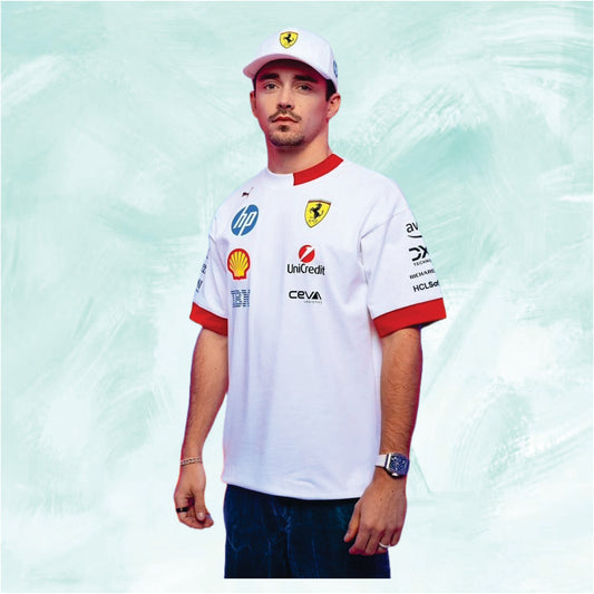 Ferrari shirt 2025 F1 charles leclerc