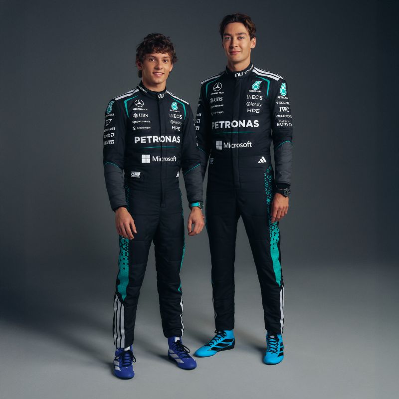 Kimi Antonelli & George Russell Mercedes AMG Petronas F1 Replica Race Suit