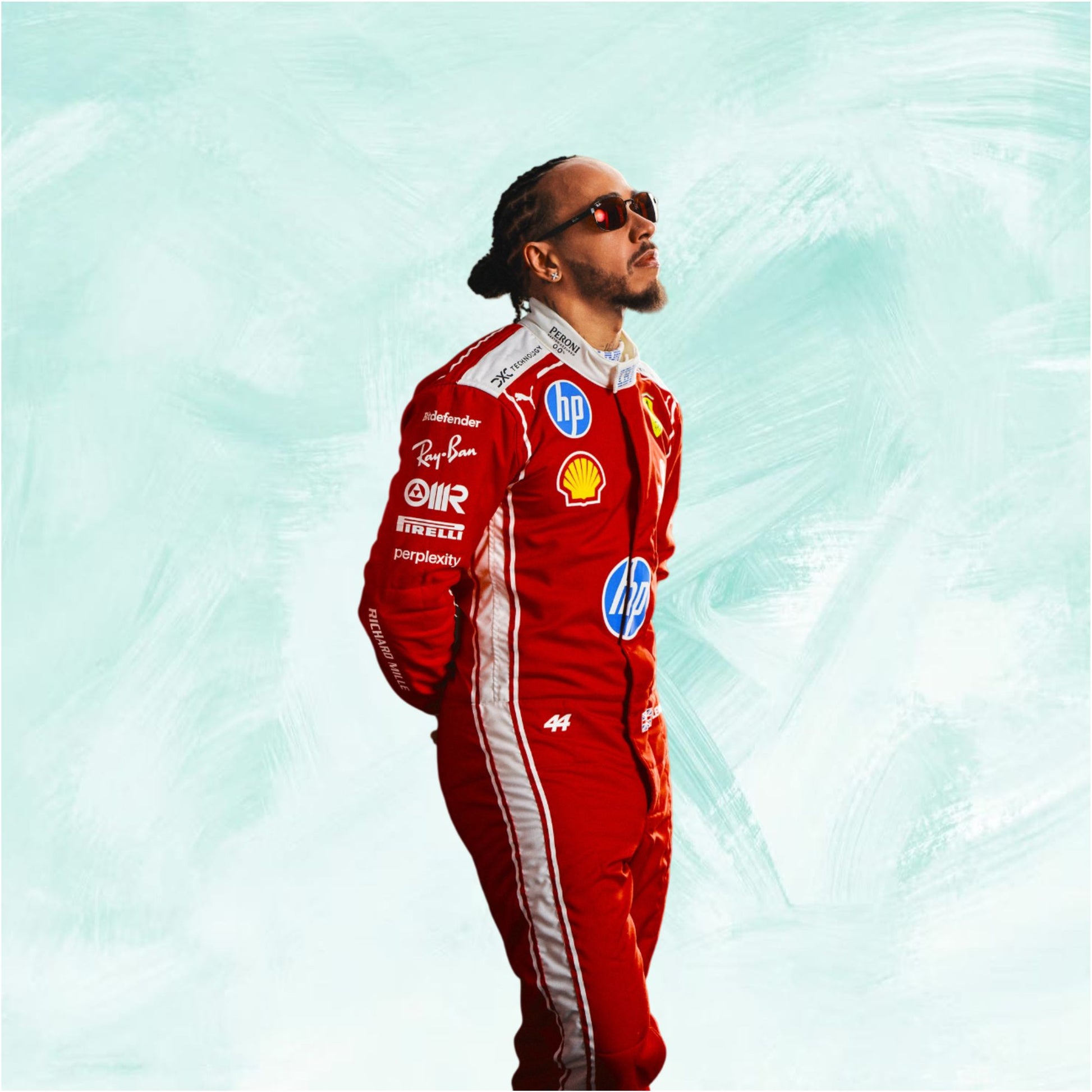 NEW 2026 Lewis Hamilton Ferrari HP F1 Race Suit Replica