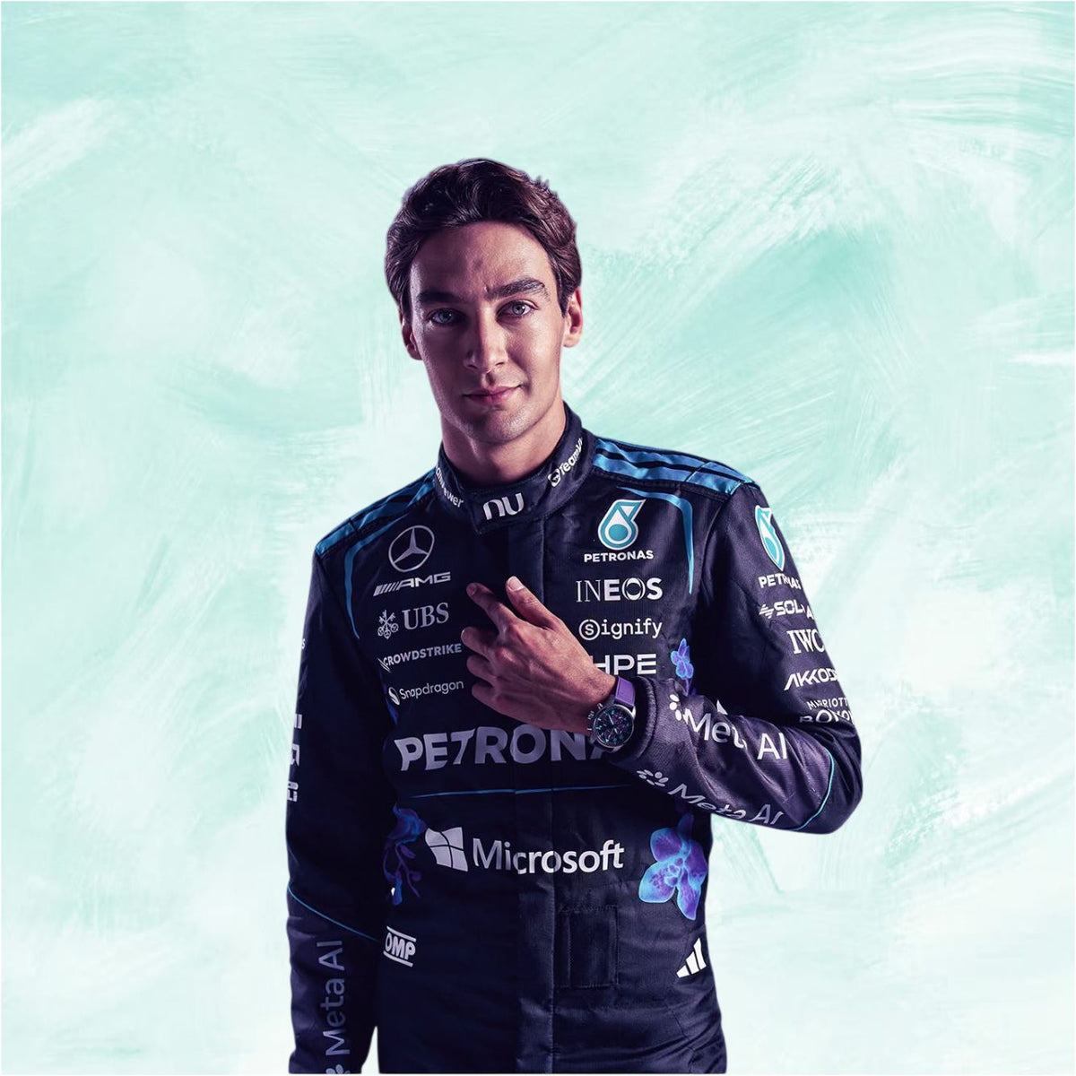 George Russell 2026 Singapore GP Mercedes F1 Suit