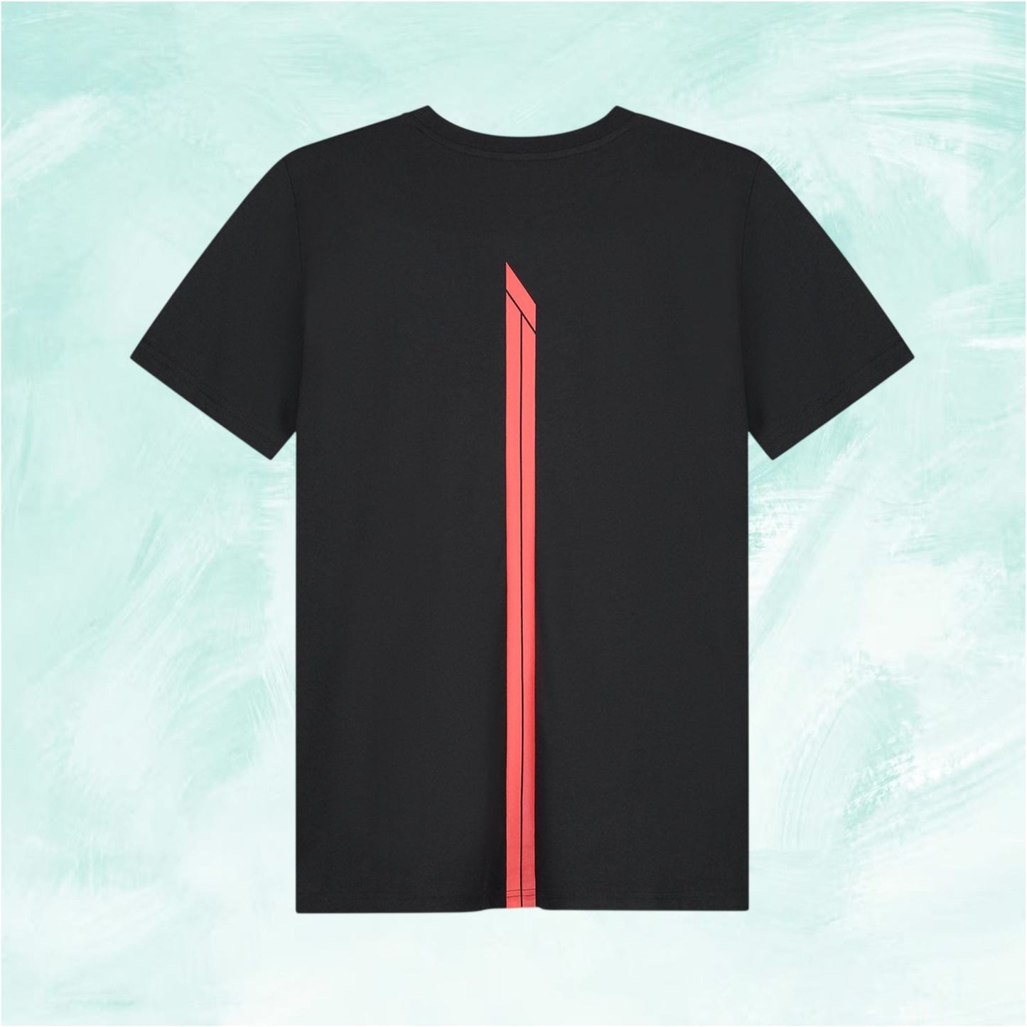 F1 Racing Line Black T-Shirt Red F1 logo