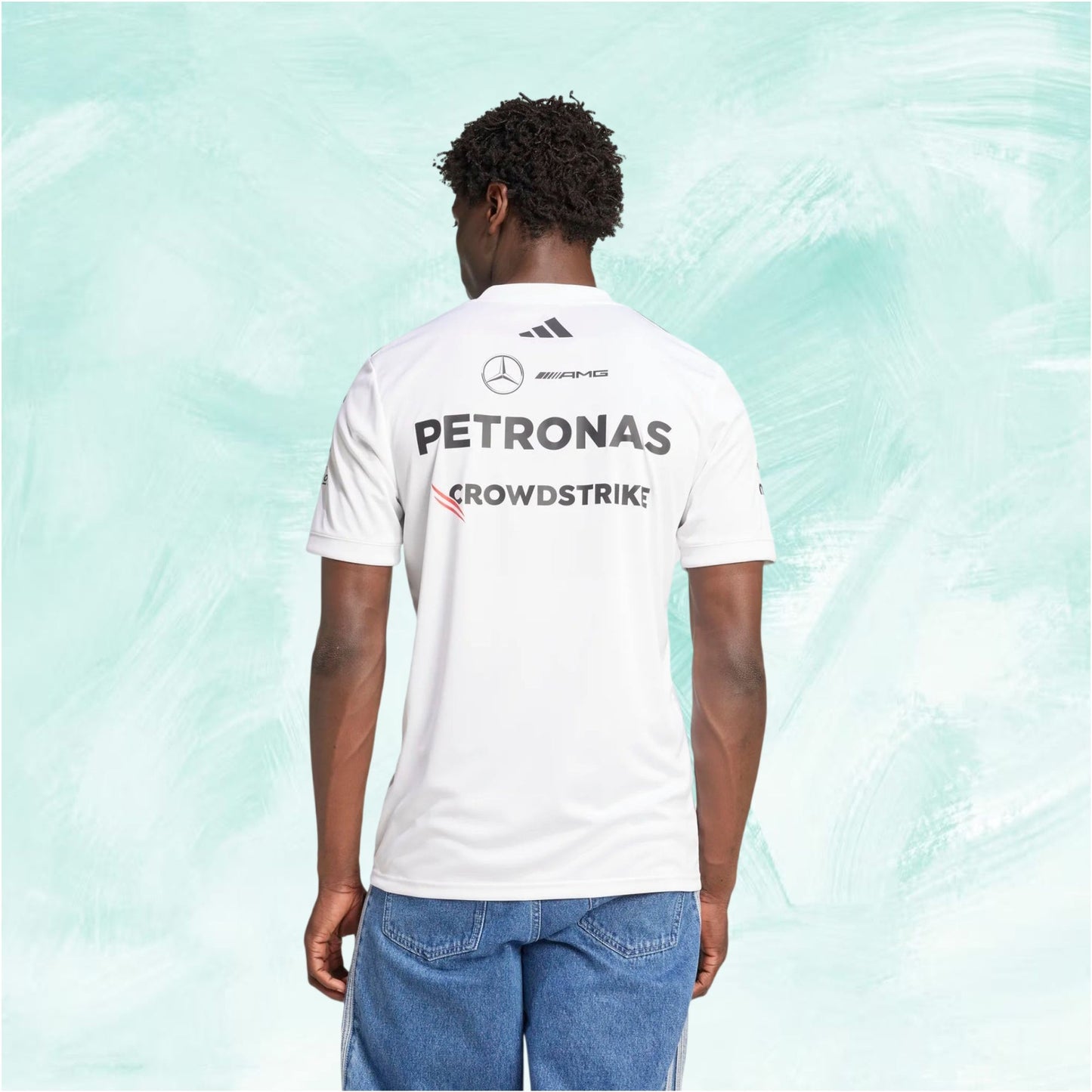 Men's Official Adidas Mercedes-AMG Petronas F1 T-Shirt