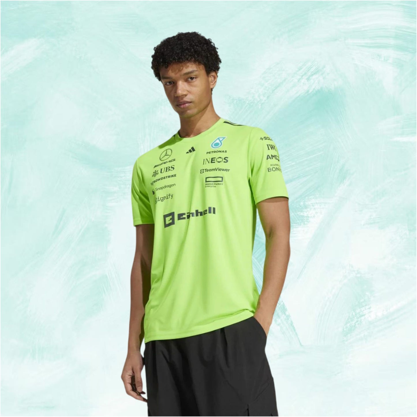 Adidas Mercedes-AMG Petronas F1 Team Up Men's print T-Shirt