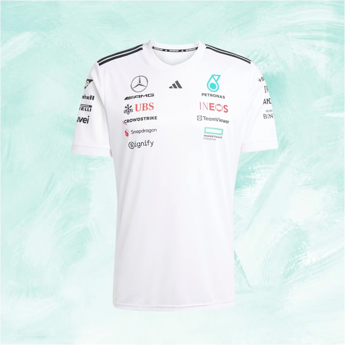 Men's Official Adidas Mercedes-AMG Petronas F1 T-Shirt