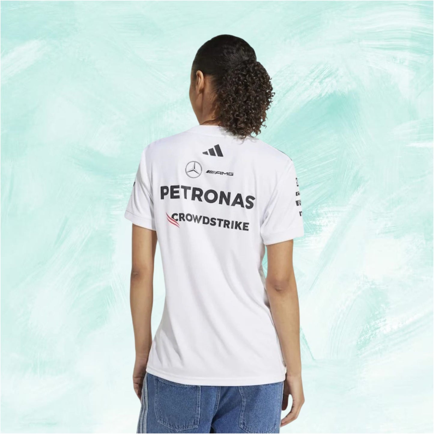 Women's Official Adidas Mercedes-AMG Petronas F1 T-Shirt