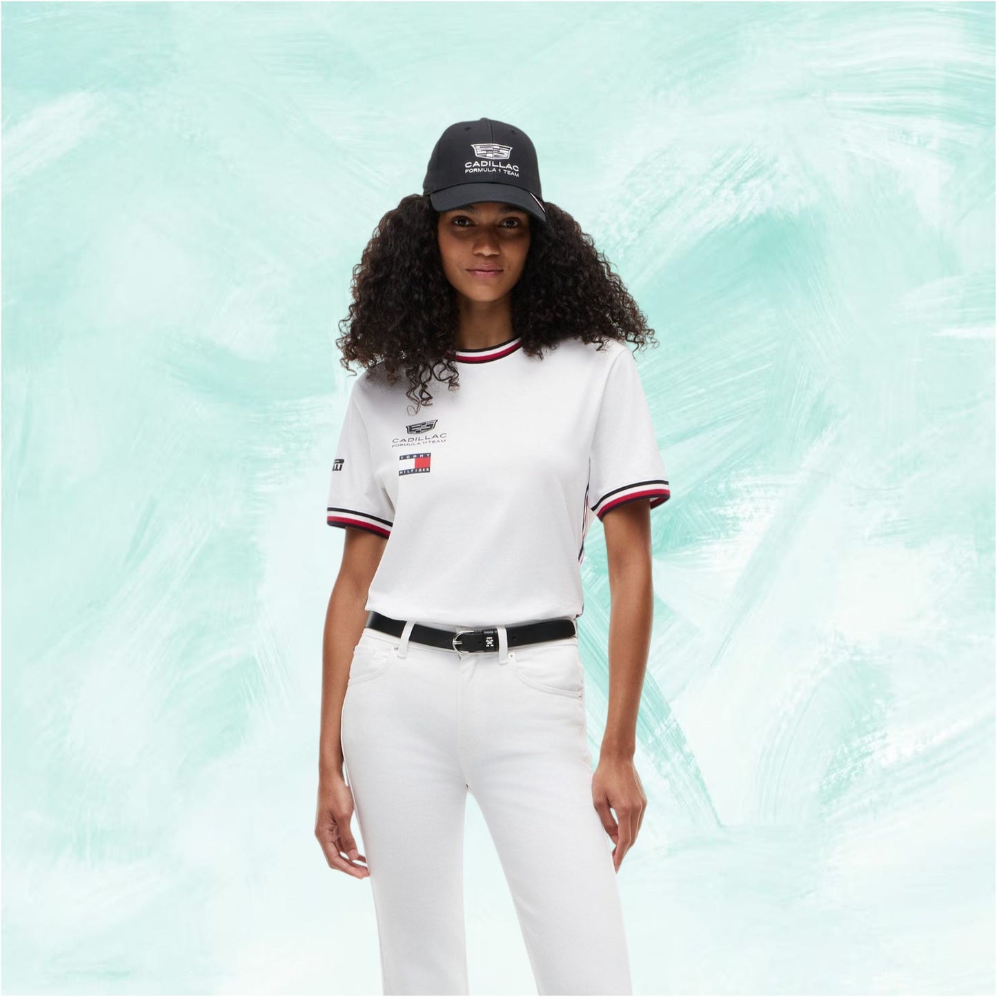 Women's Tommy Hilfiger x Cadillac Formula 1 Team 2026 replica T-shirt