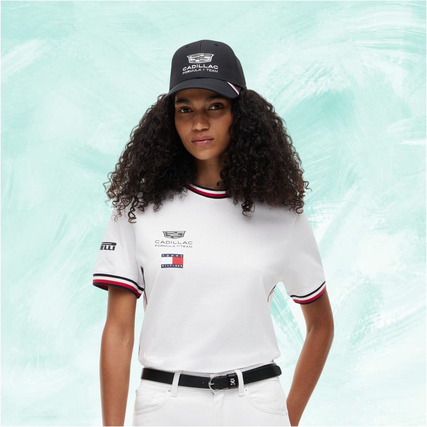 Women's Tommy Hilfiger x Cadillac Formula 1 Team 2026 replica T-shirt