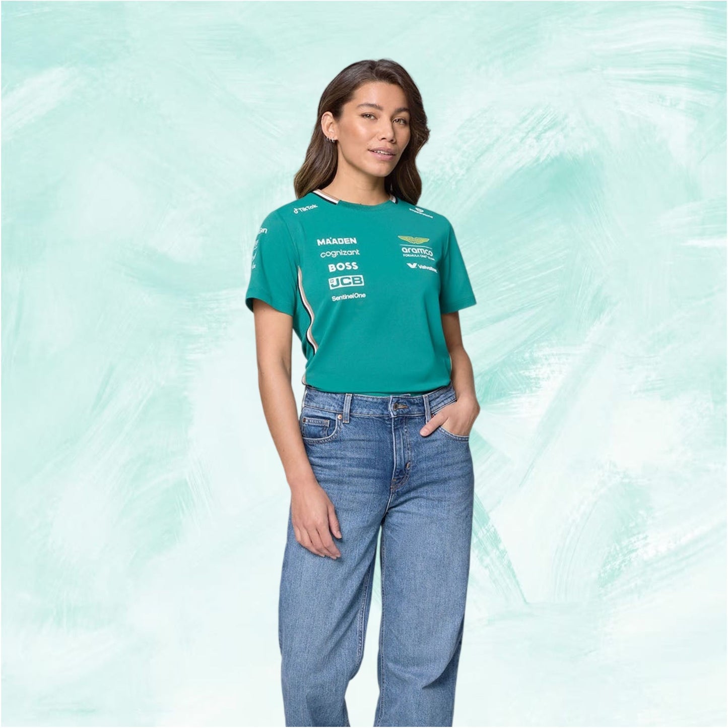 Aston Martin Aramco F1 2025 T-Shirt - Womens