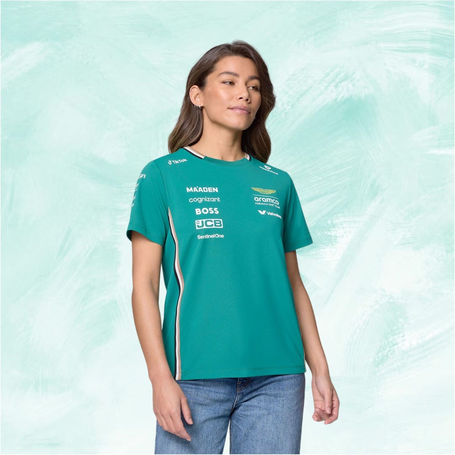 Aston Martin Aramco F1 2025 T-Shirt - Womens