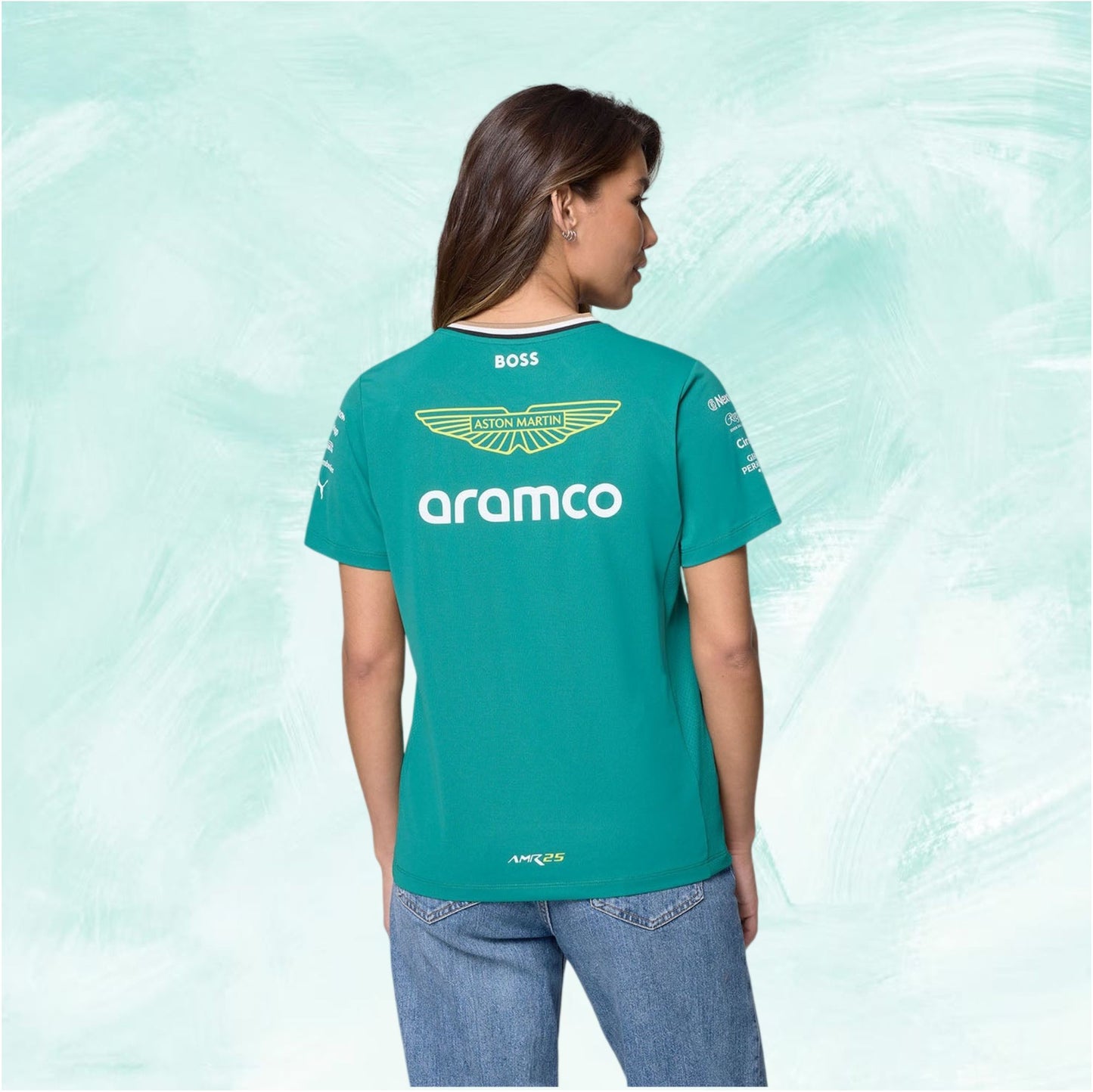 Aston Martin Aramco F1 2025 T-Shirt - Womens