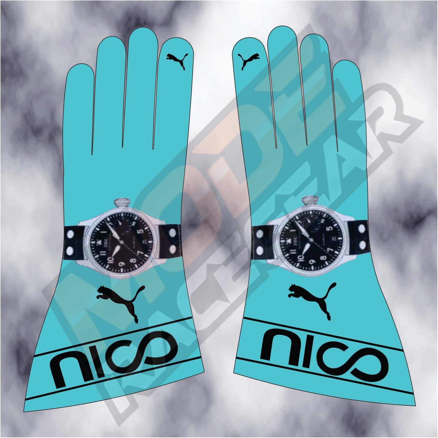Nico Rosberg 2016 Mercedes Petronas F1 Gloves
