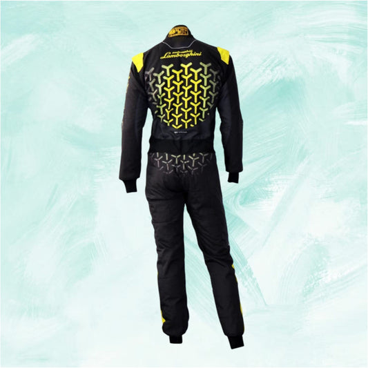 Lamborghini Overall OMP Go Kart Racing Suit