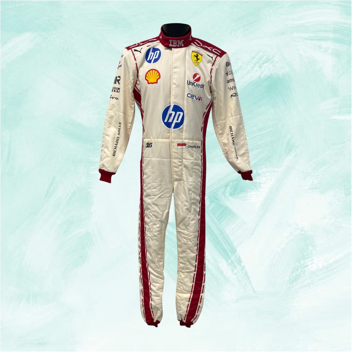 New Charles Leclerc 2026 Ferrari Replica Racing Suit Monaco Grand Prix