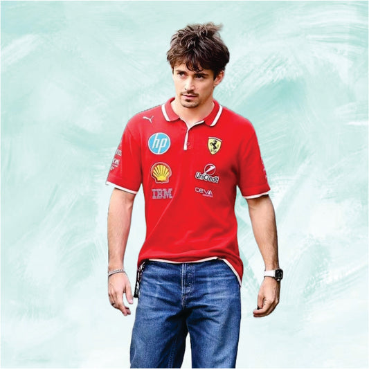 Ferrari shirt 2025 F1 charles leclerc