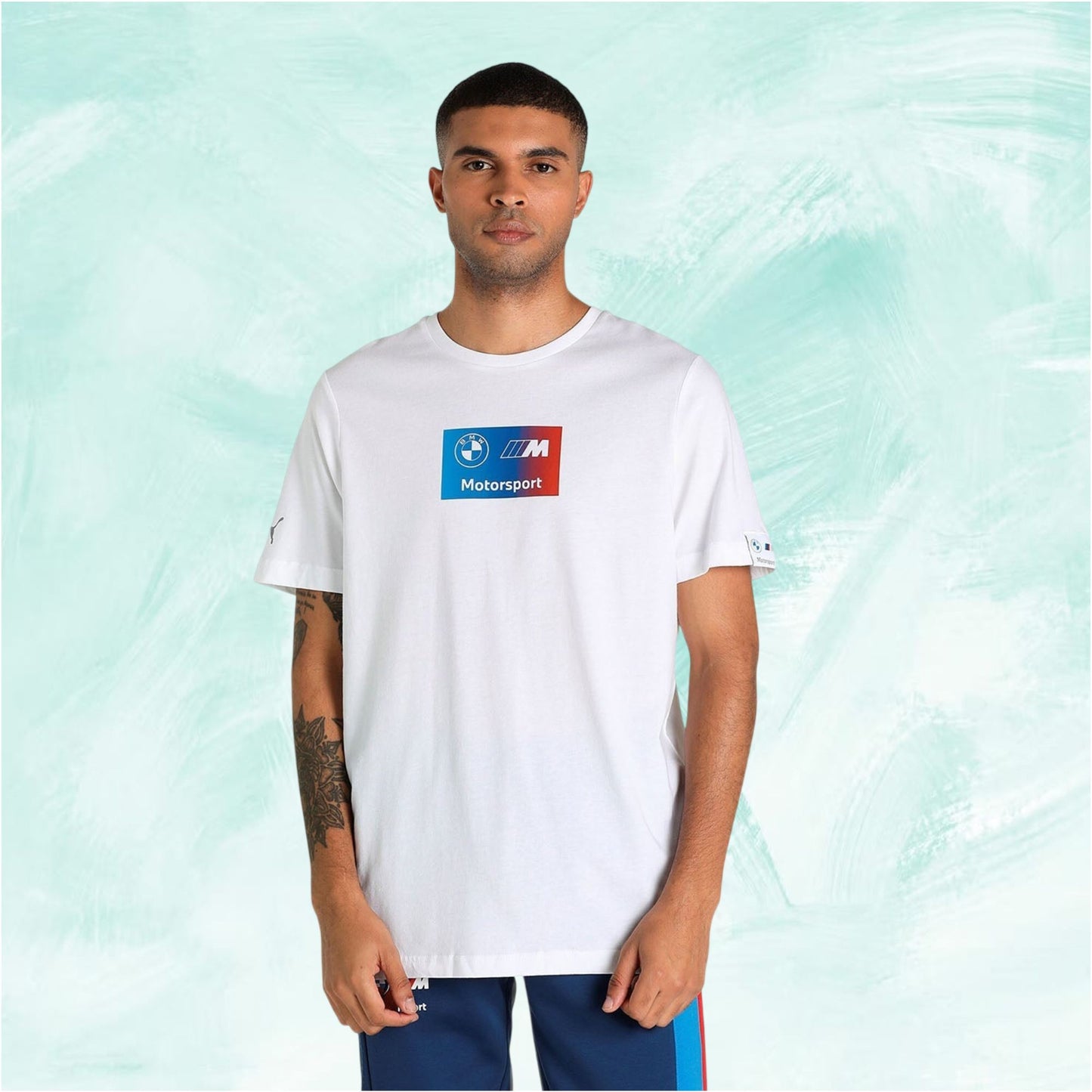 White Puma BMW M Motorsport crew neck T-Shirt