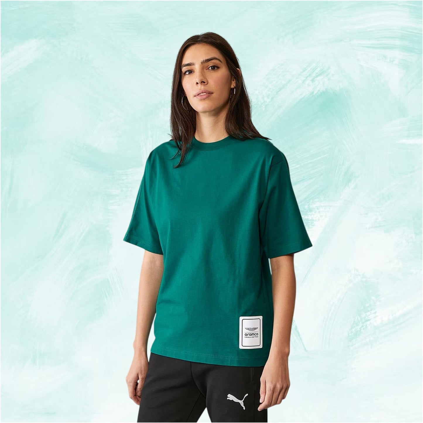 Aston Martin F1 Team Women's Logo T-Shirt - Green