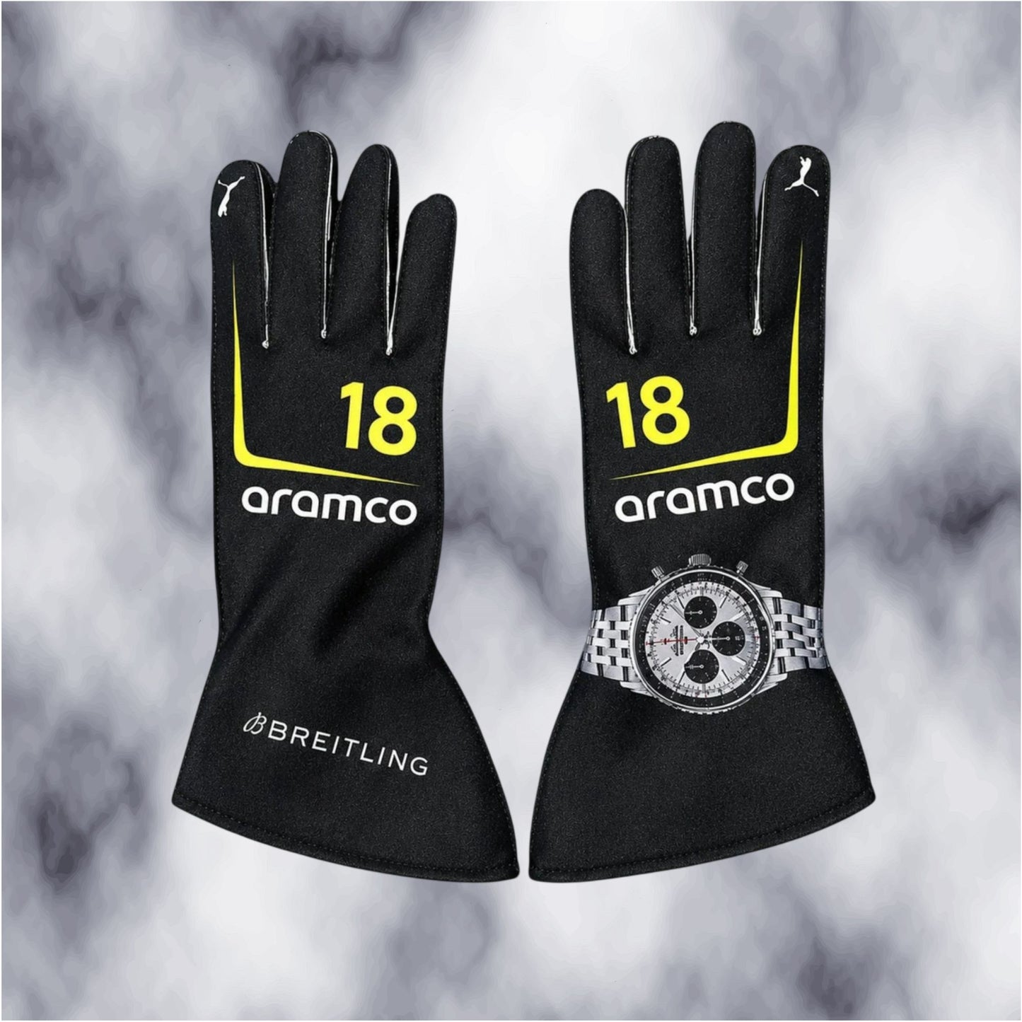 2026 Aston Martin F1 Racing Gloves