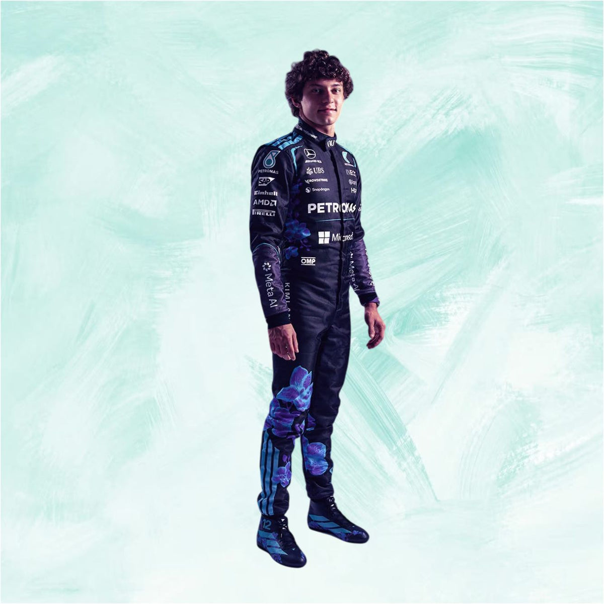 2026 Kimi Antonelli & George Russell Mercedes Singapore GP F1 Race Suit