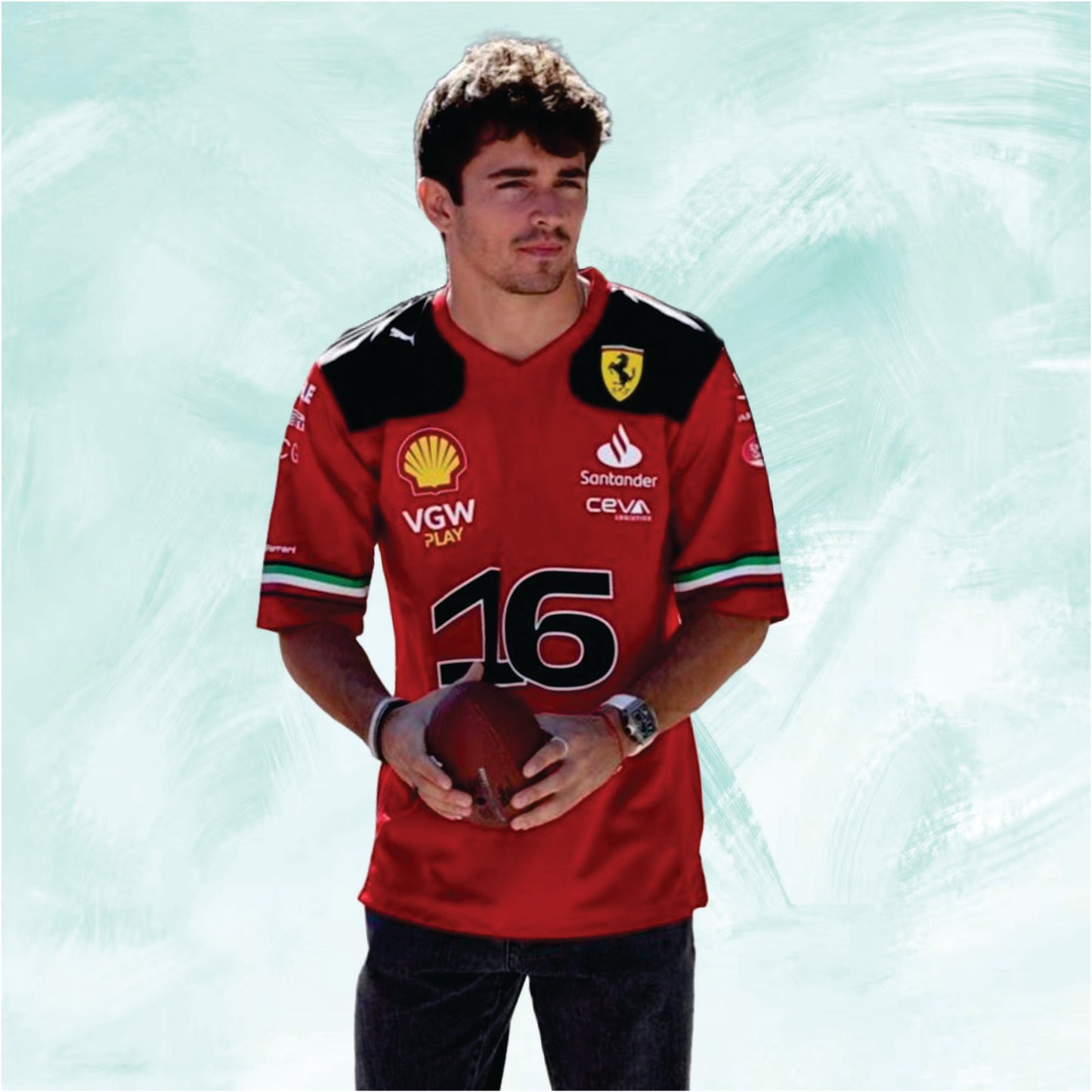 Ferrari shirt 2023 F1 charles leclerc