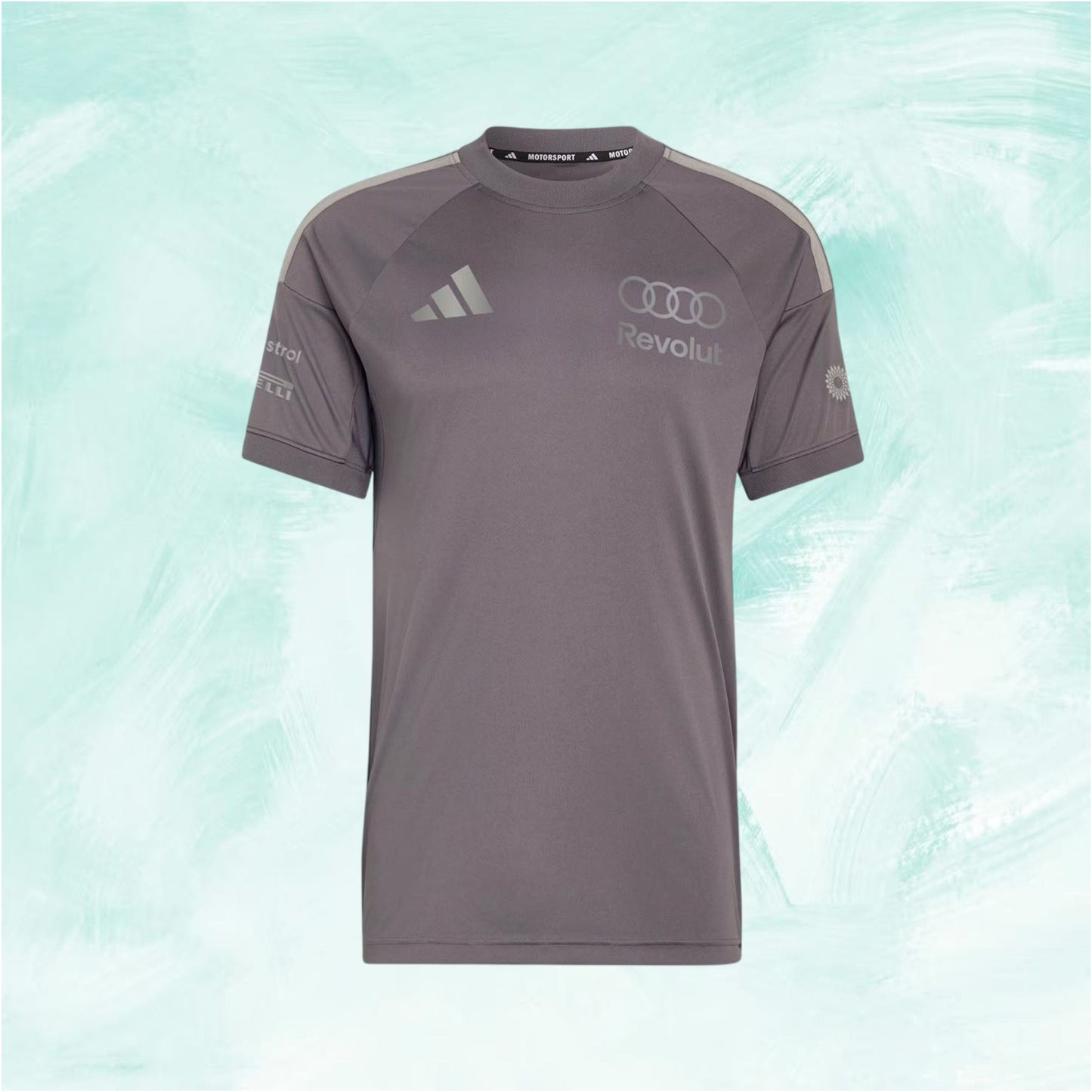 Grey Adidas Audi Revolut F1 Team T-Shirt